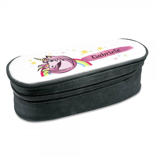 Schlampermäppchen Einhorn-Geschenk mit Namen