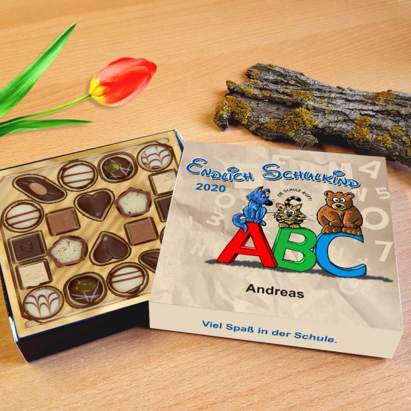 Lindt Schokolade personalisiert zum Schulanfang