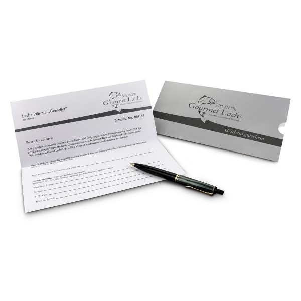 Gutschein für Lachs Geschenk