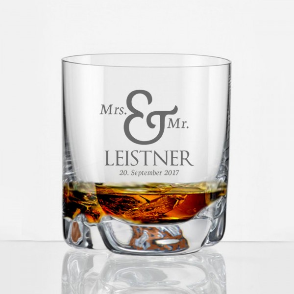 Whiskyglas zur mit individueller Gravur