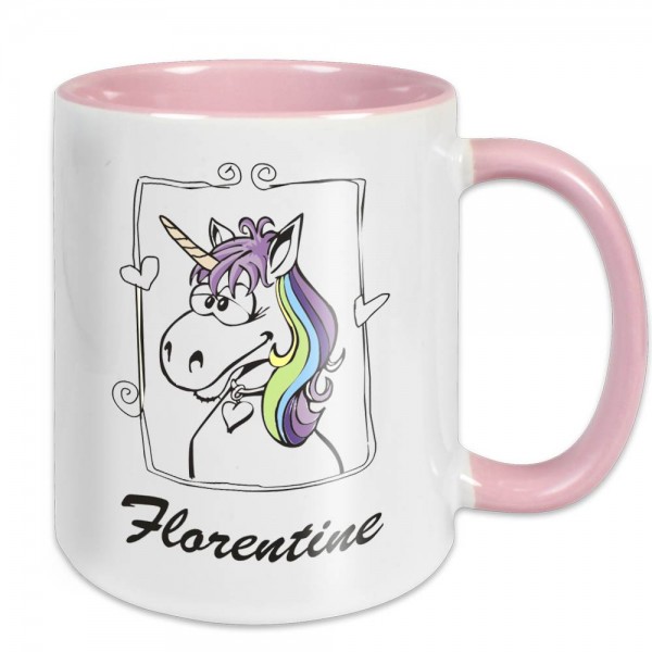 Einhorn Tasse mit Ihrem Namen