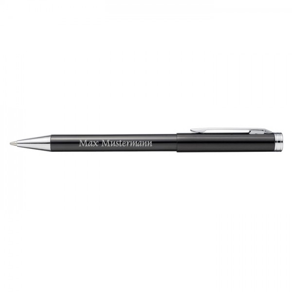 DOVER Kugelschreiber - Aluminium schwarz - mit Gravur