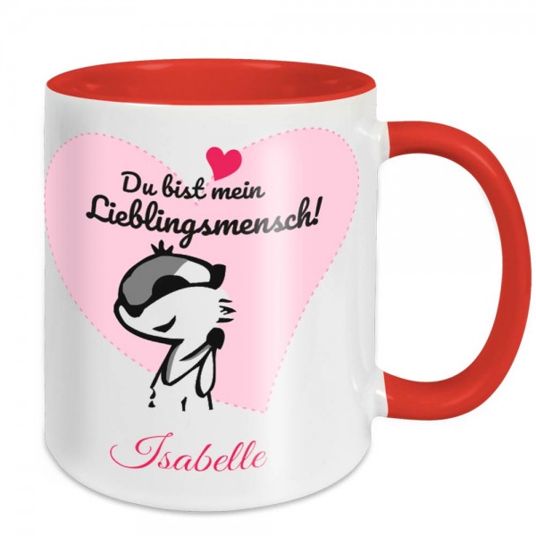 Bedruckte Tasse - Lieblingsmensch