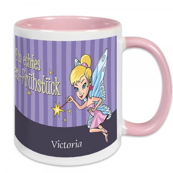 Tasse für Mädchen Fee personalisiert