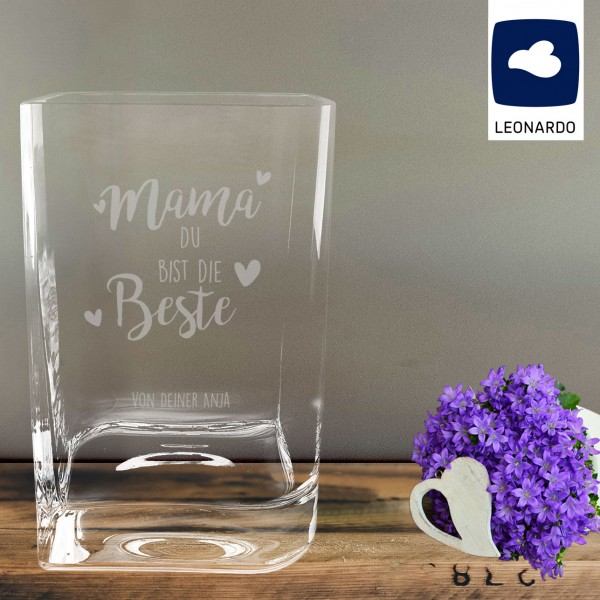 Personalisierte Vase von Leonardo für Mama