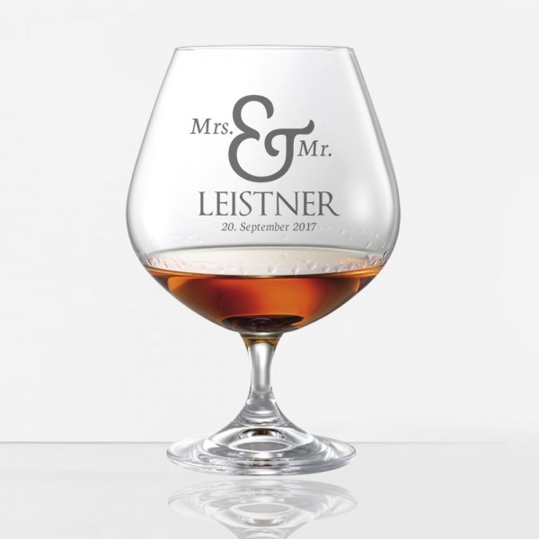 Cognacschwenker / Cognacglas mit individueller Gravur