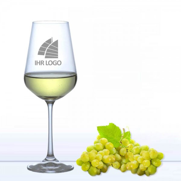 Weißweinglas mit Logo graviert 250 ml