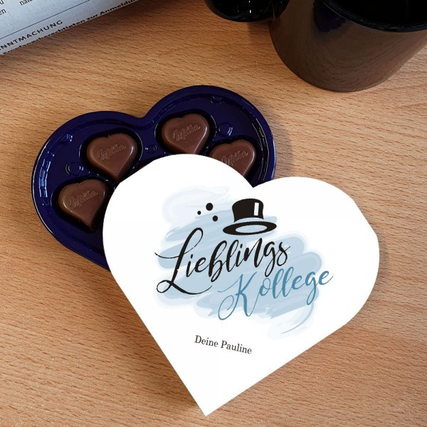 Milka Pralinen mit "Lieblings ..." individuell bedrucken