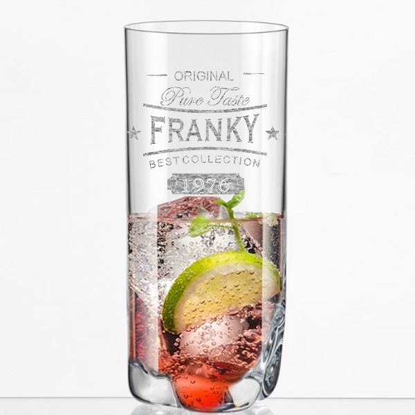 personalisierter Longdrinkbecher
