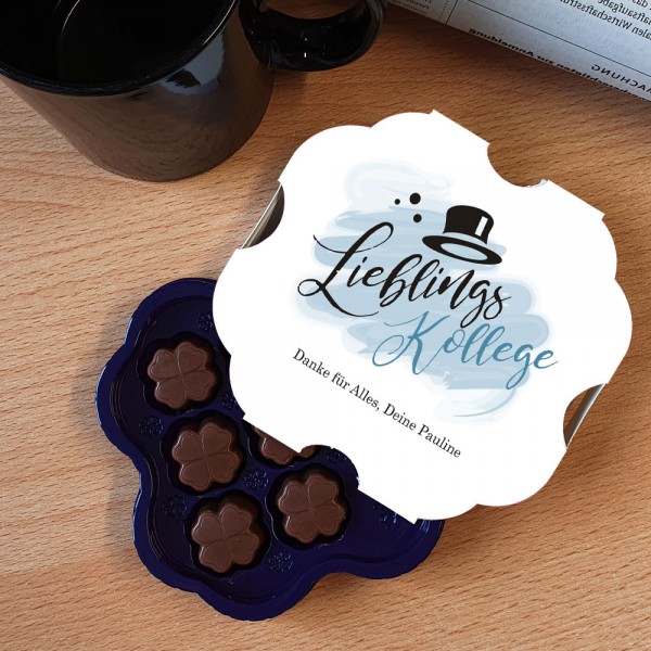 Pralinenschachtel von Milka mit "Lieblings ..." individuell bedrucken