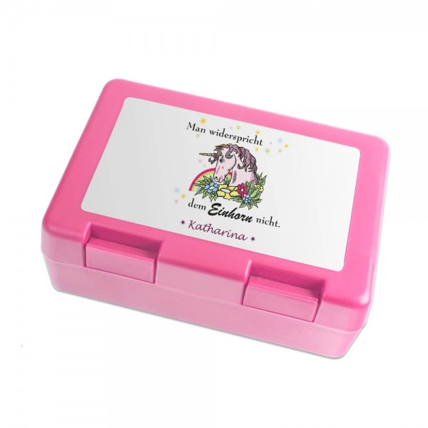 persönliche Einhorn Lunchbox