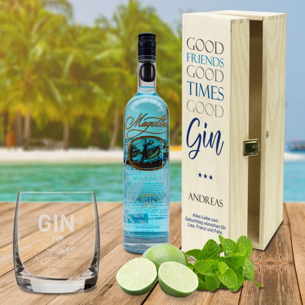 Persönliches Geschenk-Set mit Namen für GIN-Liebhaber