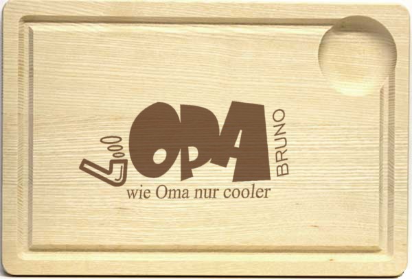 Frühstücksbrettchen cooler Opa mit Wunschname