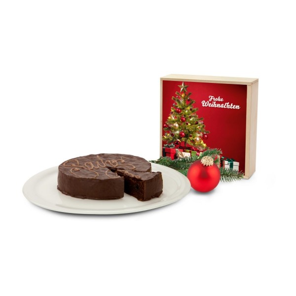 Sachertorte Weihnachten als Geschenk
