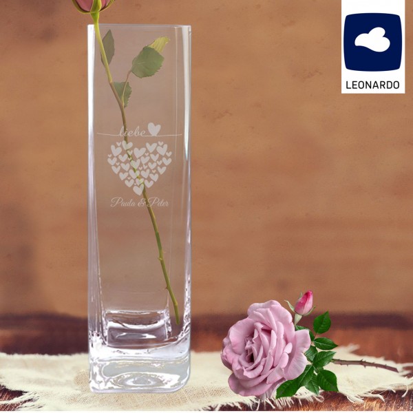 Personalisierte Leonardo Vase für Paare
