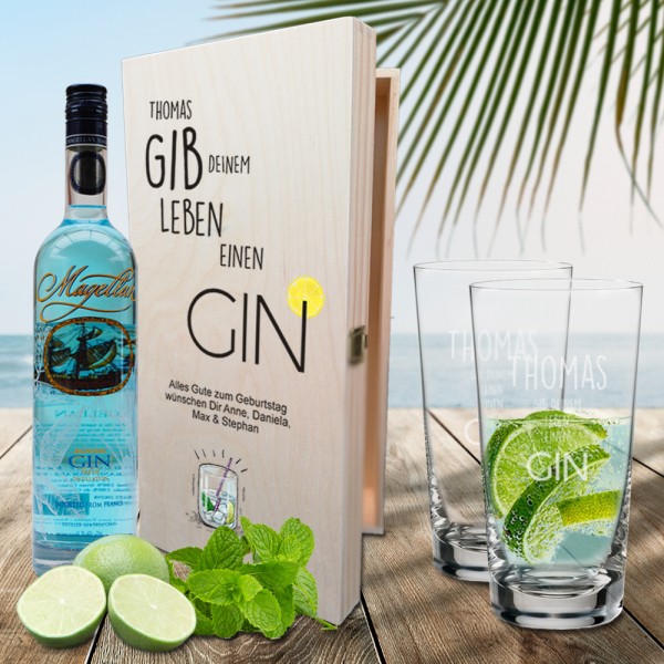 Personalisiertes GIN Geschenk - Gib deinem Leben einen Gin