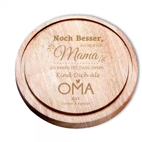 Schneidebrett graviert für deine Mama mit Motiv *Noch besser als*