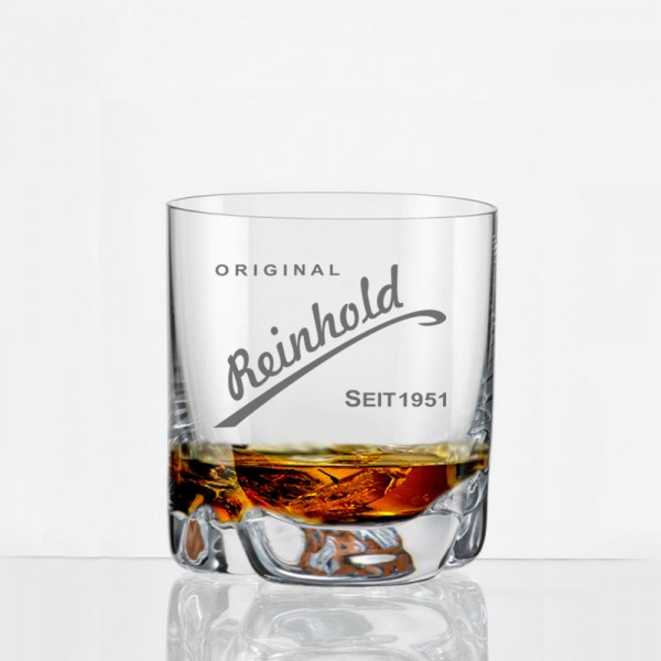Whiskybecher mit Gravur Reinhold