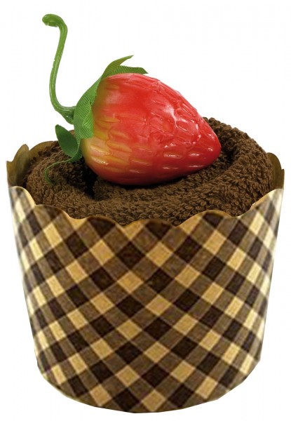 Gästehandtuch Schokomuffin Geschenk