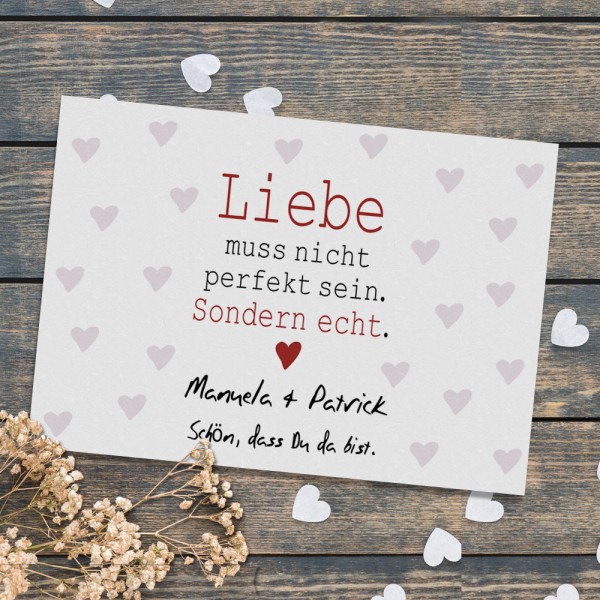 Tischset im 5er Set mit Namen bedruckt