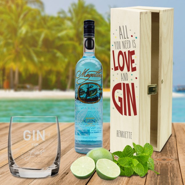 Romantisches GIN Geschenk-Set für Verliebte