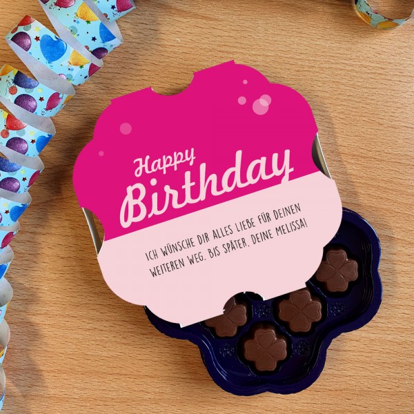 Personalisierte Milka Pralinés zum Geburtstag