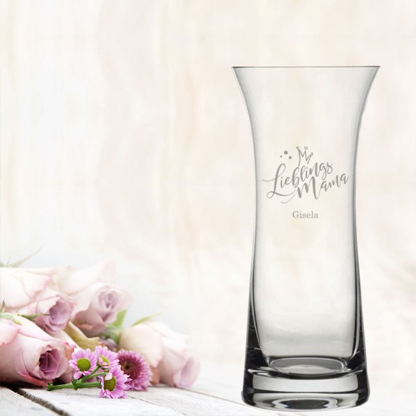 Vase mit Namensgravur als Geschenkidee