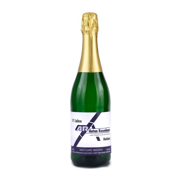 Sektflasche 0,75 l Cuvée mit eigenem bedruckten Etikett