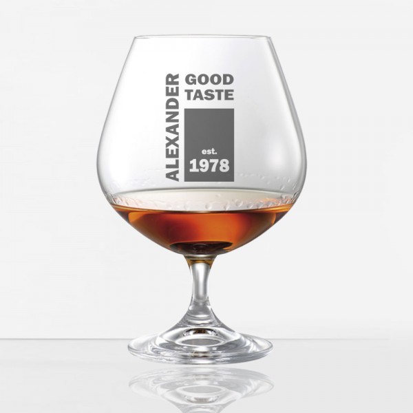 Cognacschwenker / Cognacglas individuell graviert
