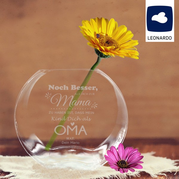 Gravierte Blumenvase von Leonardo *Noch besser als* für Mama graviert
