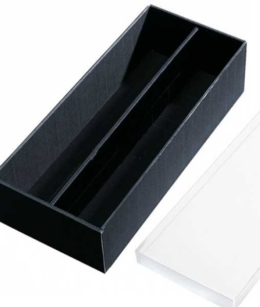 Weinkassette, Geschenkkassette 2er schwarz im 25er Spar Set