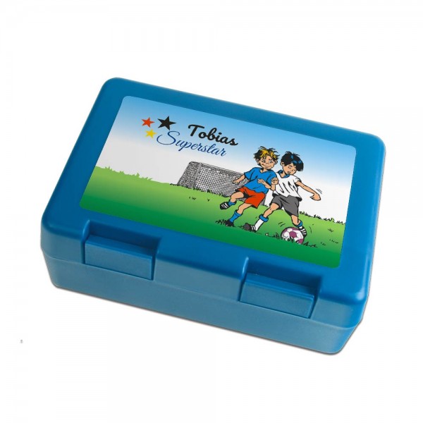 Brotdose für Kinder Fußball mit Namen