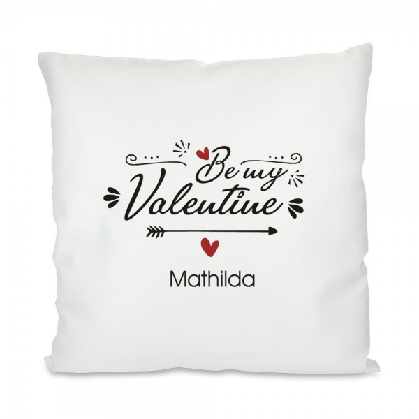 Bedrucktes Kissen mit Namen zum Valentinstag
