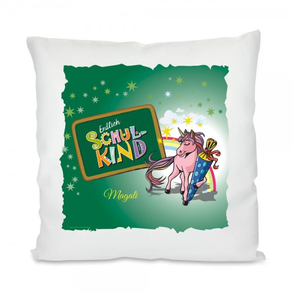 Kissen mit Namen als tolles Geschenk zum Schulanfang