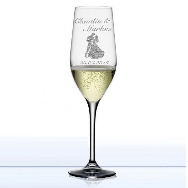 Sektglas gestalten classic - Liebe