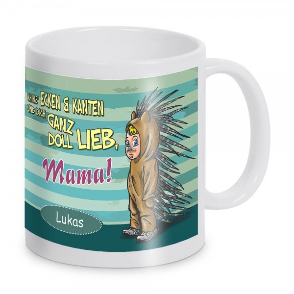 Tasse mit Namen - Wir haben dich lieb