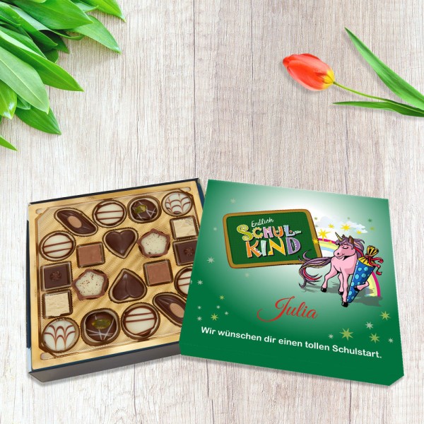 Schokolade von Lindt zum Schulanfang mit Einhorn