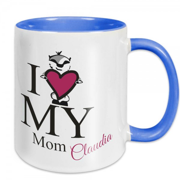 Eine genial gestalteteTasse mit Namen für die Mama