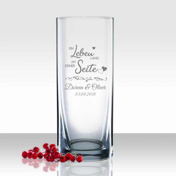 Personalisierte Vase als Geschenkidee für Paare