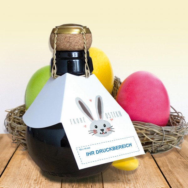 Kleinste Sektflasche der Welt mit Flaschenanhänger individuell bedrucken