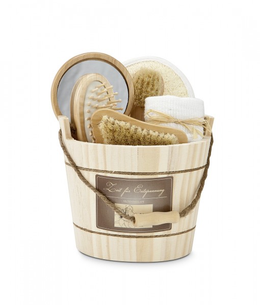 Wellness Geschenkset Kur "Holzzuber"