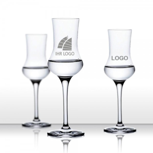 Grappaglas mit Logo