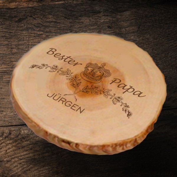 Baumscheibe bester Papa mit eigener Gravur
