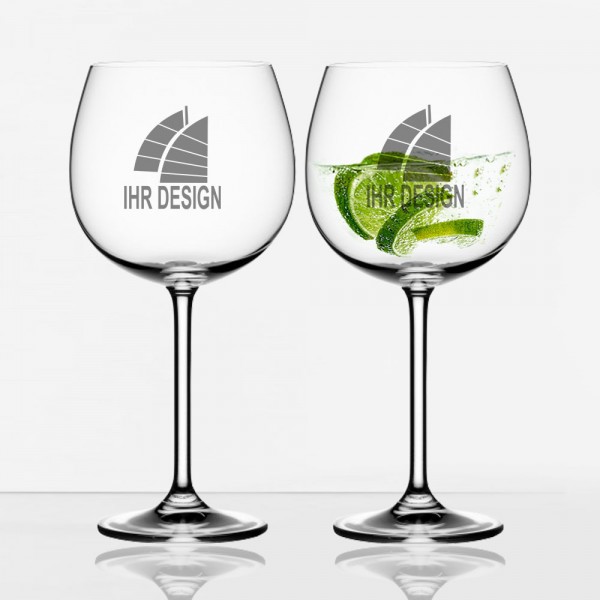 GIN & Tonic Glas mit Logo als Werbegeschenk