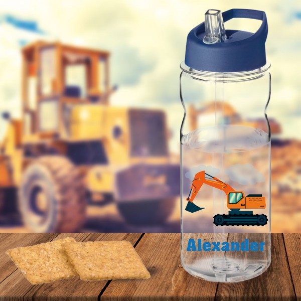 Tolle Bagger Trinkflasche 0,6 l mit individuellem Druck