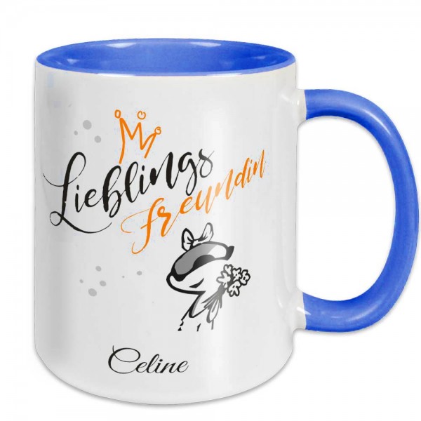 Kaffee Tasse Lieblings... mit Namen personalisiert
