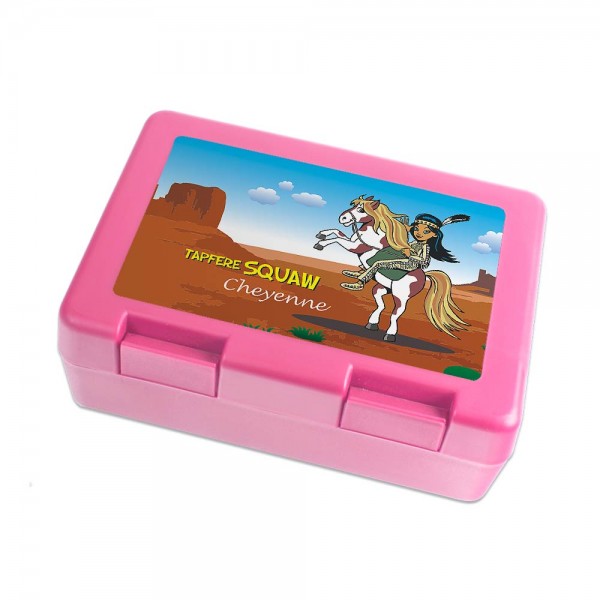 Brotdose für Kinder Indianer - personalisiert