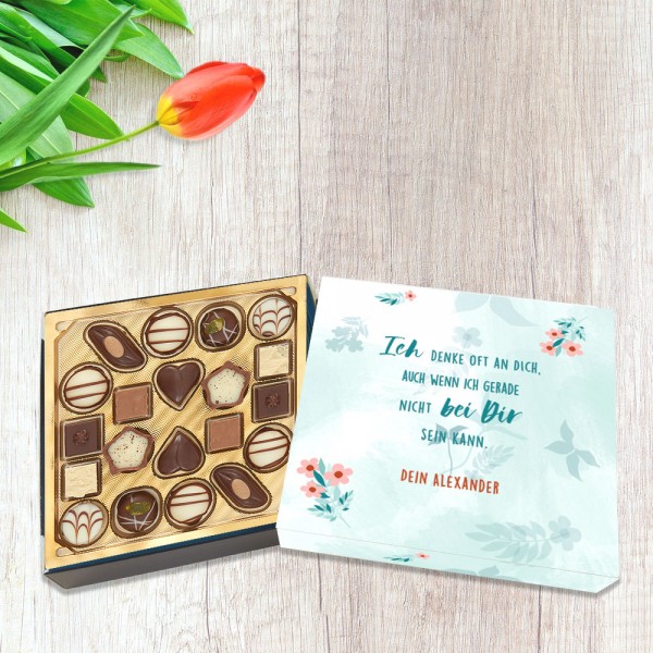 Lindt Pralinen bedruckt Ich denke an dich