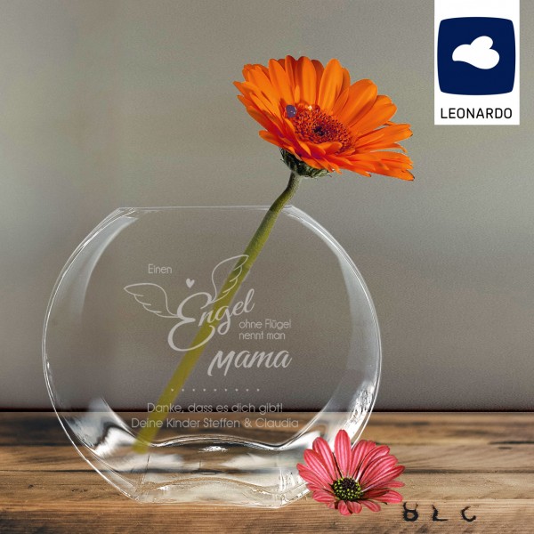 Engel ohne Flügel - Leonardo Vase mit Gravur