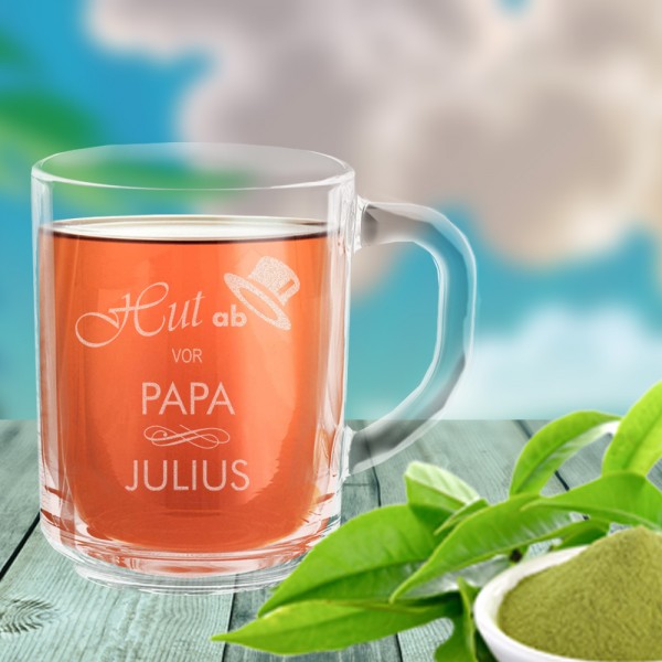 Graviertes Teeglas von Leonardo mit Namen personalisiert